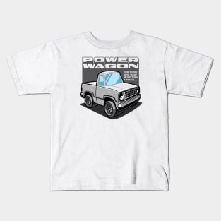 White - Power Wagon Kids T-Shirt